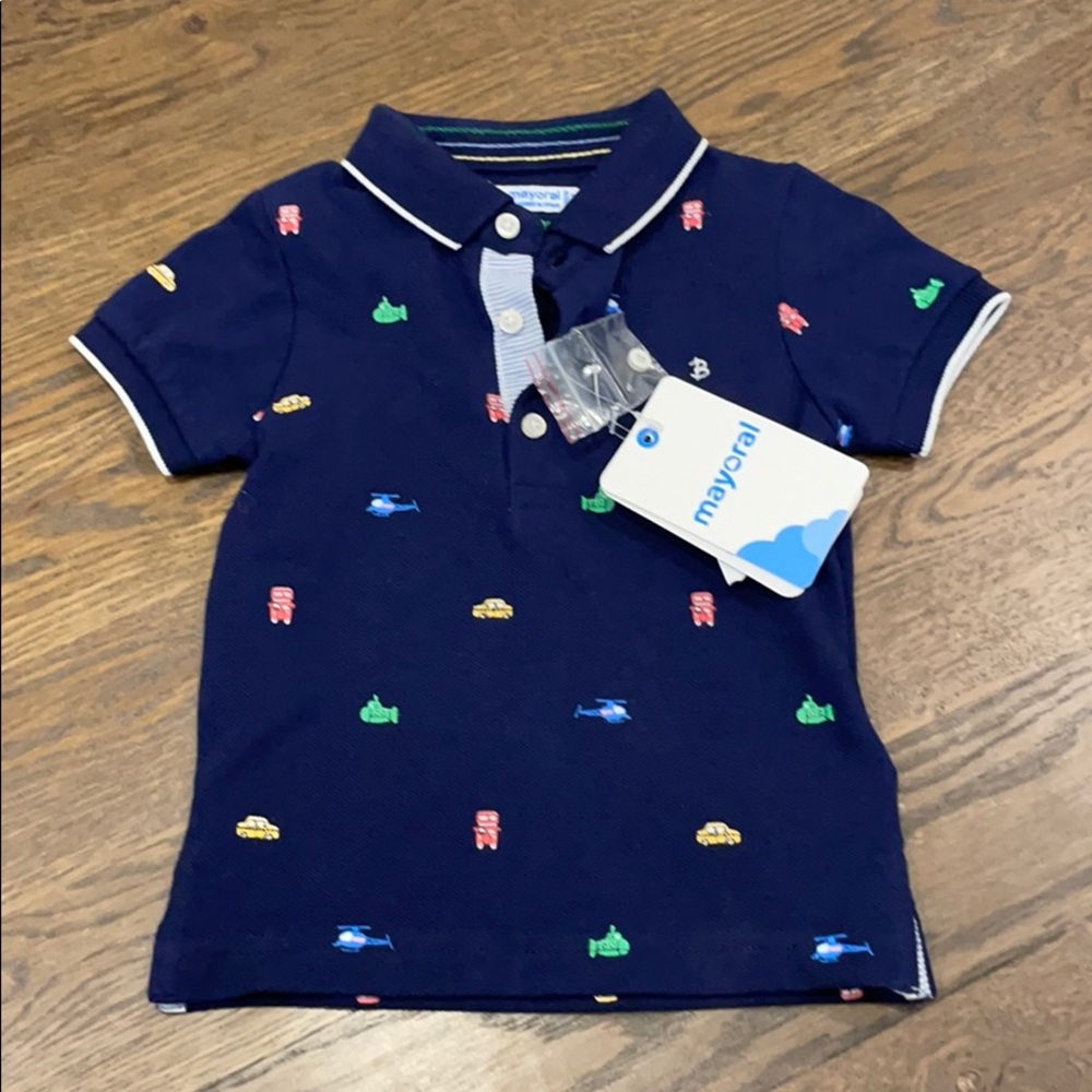 Mayoral Navy Polo- 9 mths